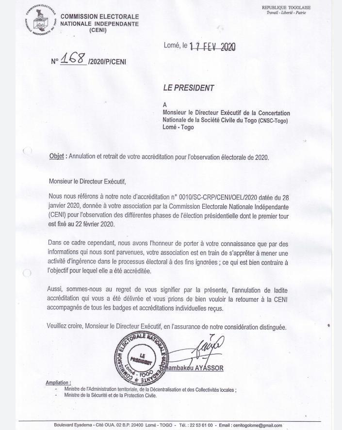 Présidentielle au Togo: Un miroir déposé dans la chambre du plus fort